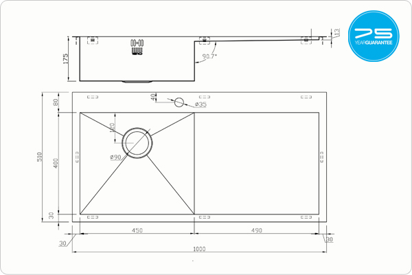 ZENUNO 51-F BBL Sink