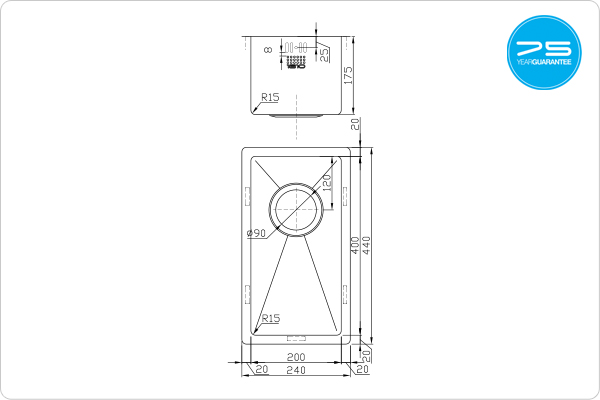 ZENUNO15 200U Sink