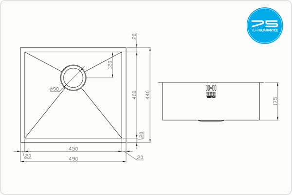 ZENUNO 450U Sink