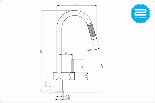 Grande Pull-Out Tap